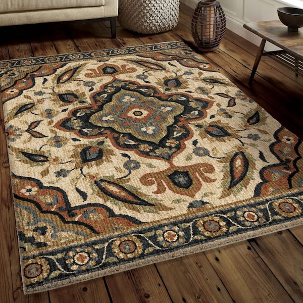 Next Generation Wada 9 ft. x 13 ft. Off White Area Rug