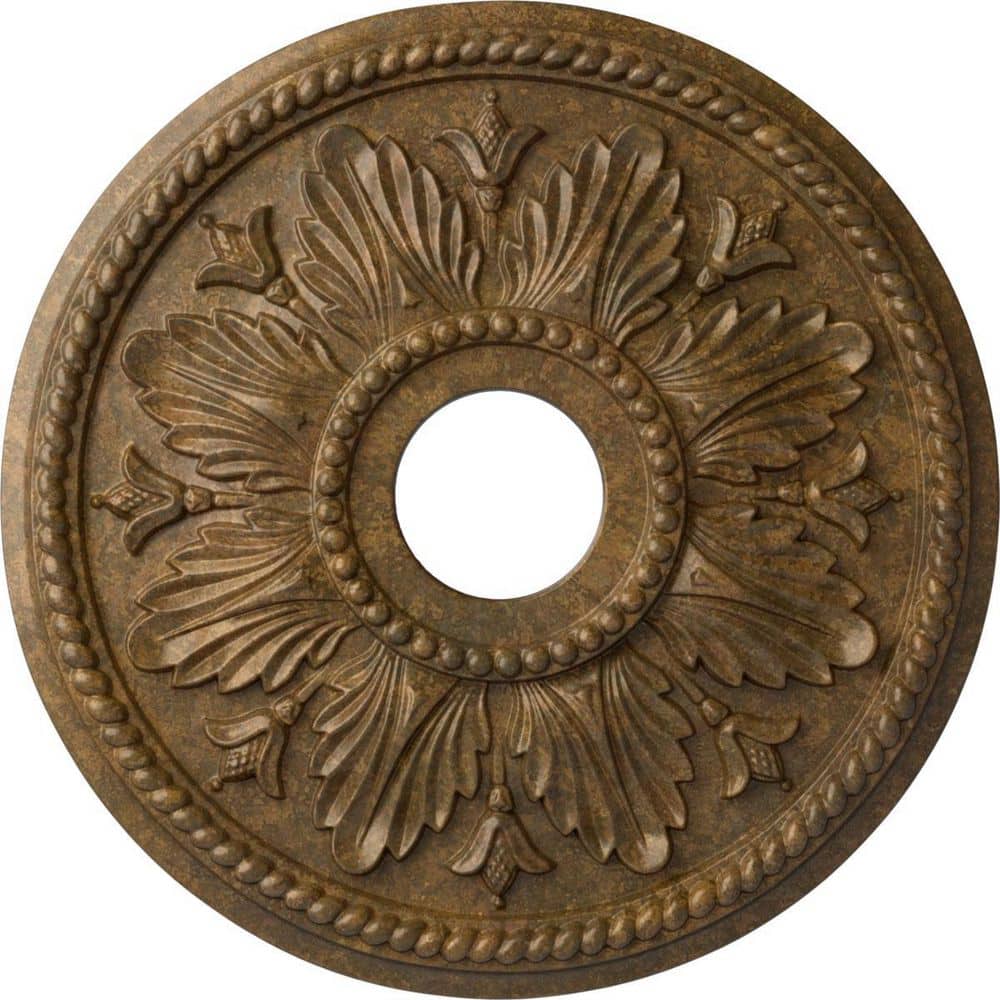 2-3/4 in. x 18-1/8 in. x 18-1/8 in. Polyurethane Edinburgh Ceiling Medallion, Rubbed Bronze price history on PriceWatchPro