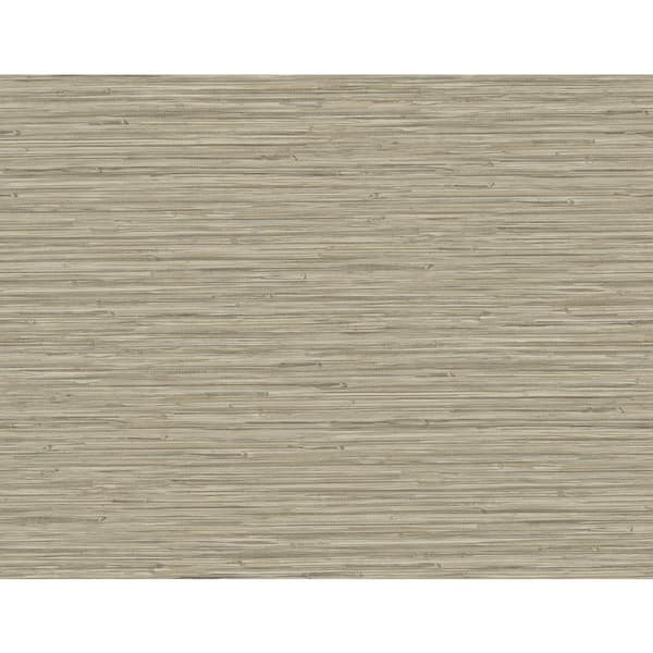 A-Street Prints Rushmore Light Brown Faux Grass Cloth Vinyl Non-Pasted Textured Repositionable Wallpaper