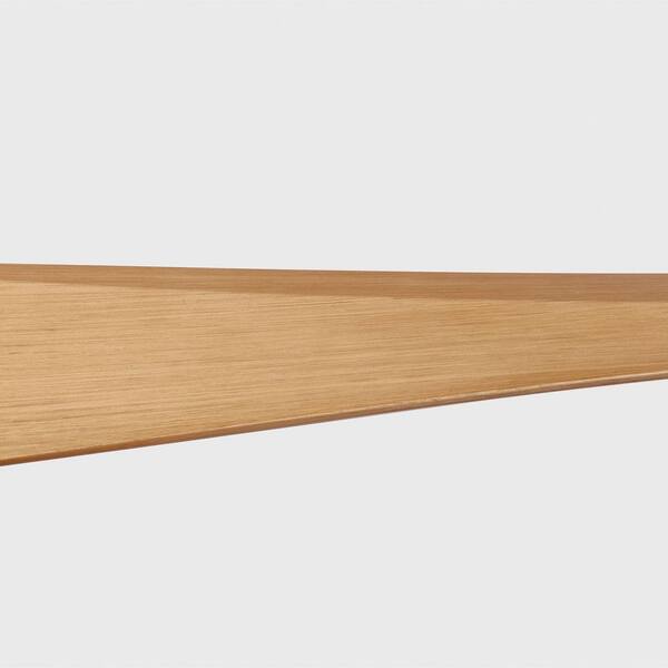 Generation Lighting - Fan Adler 60 in. Midnight Black Modern Downrod Mount Standard Ceiling Fan with Remote and Natural Honey Blades