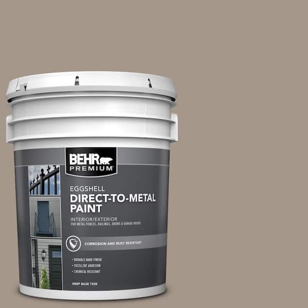 5 gal. #PPU5-07 Studio Taupe Eggshell Direct to Metal Interior/Exterior Paint