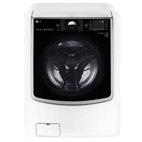 LG 5.2 cu. ft. High-Efficiency Smart Front Load Washer with TurboWash and WiFi Enabled in White, ENERGY STAR