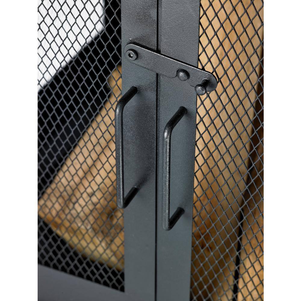 Black Steel 45" Wood Burning Outdoor Chimenea