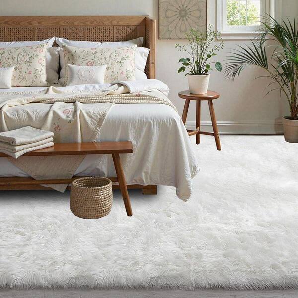bedroom White Area Rugs