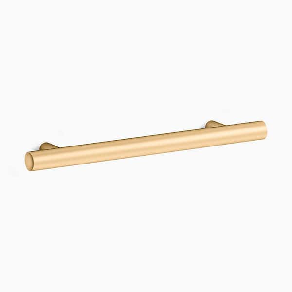 KOHLER Purist 5 in. (127 mm) Center-to-Center Vibrant Brushed Moderne Brass Drawer Bar Pull