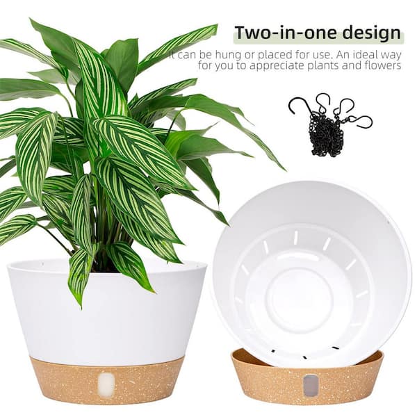Darware Boho Mini Grow Bags (Set of 4, Boho Design); 1.5 Quart Small Fabric  Planter Pots for Outdoor/Indoor Use