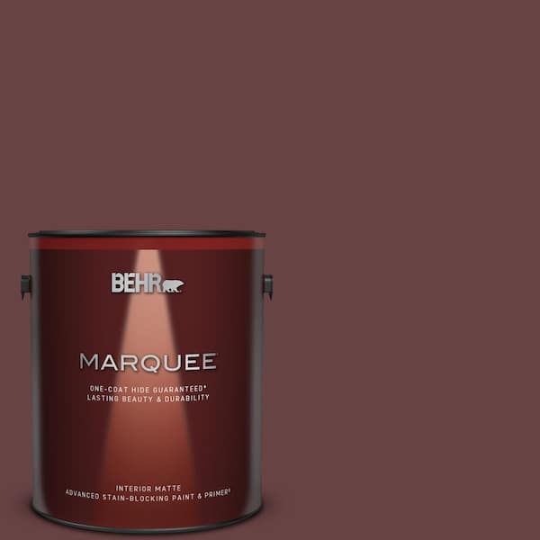 BEHR MARQUEE 1 gal. #MQ1-14 Twinberry One-Coat Hide Matte Interior Paint & Primer