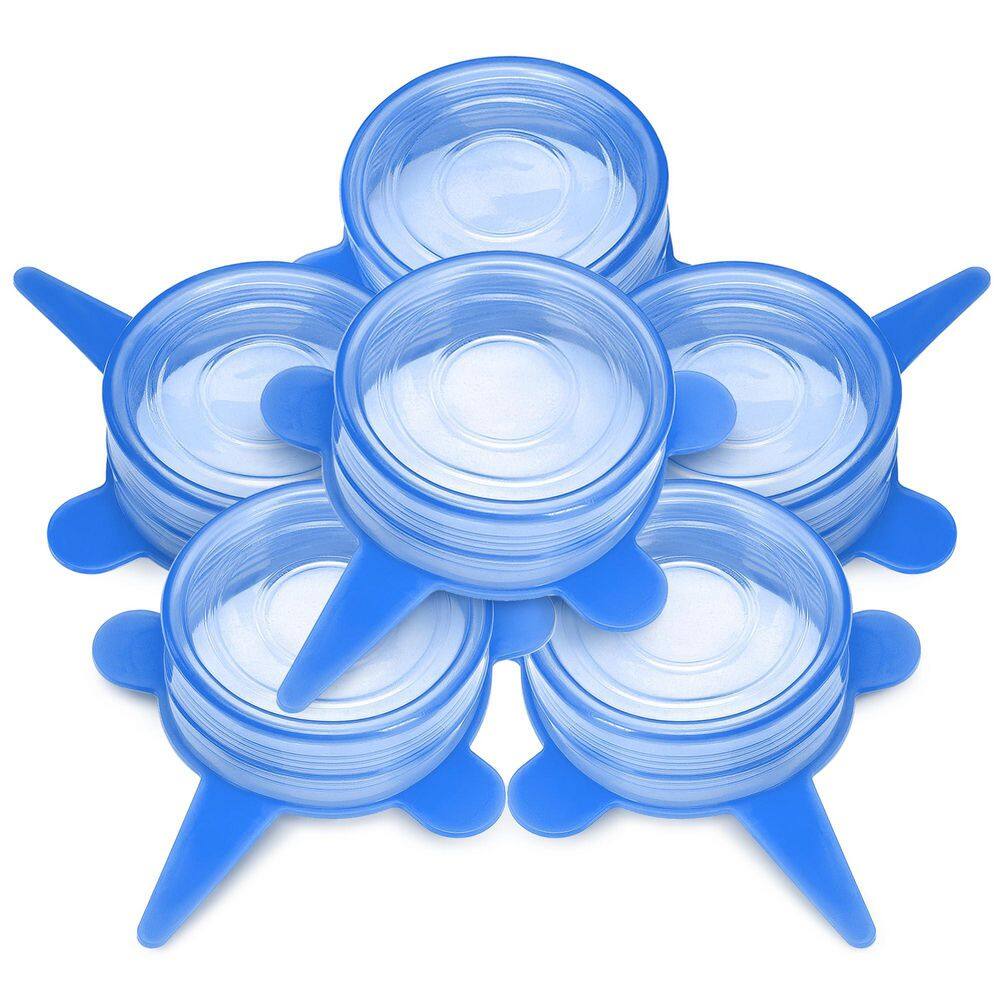 Small Silicone Stretch Lids with Keep Food Fresh for Storing Leftovers, Meal Prep and Keeping Produce Fresh (6-Pack) price history on PriceWatchPro