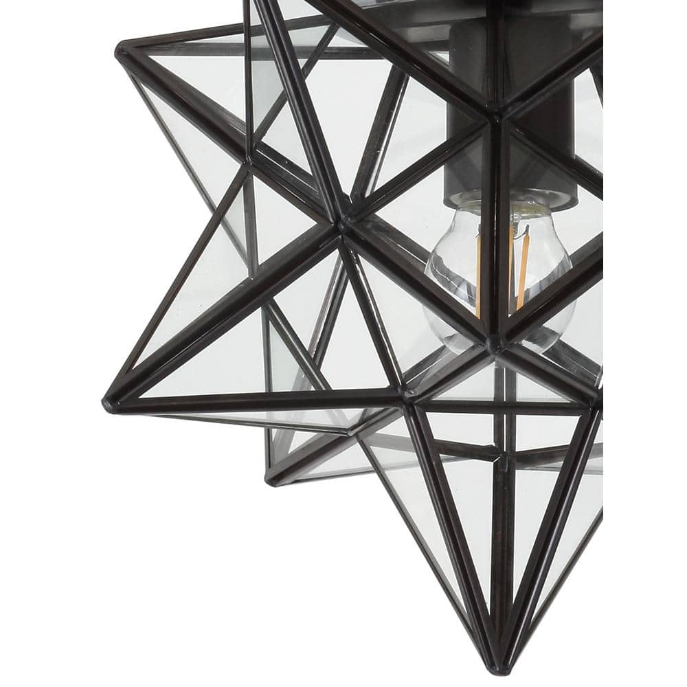 Stella 12" Moravian Star LED Flush Mount in Oil Rubbed Bronze