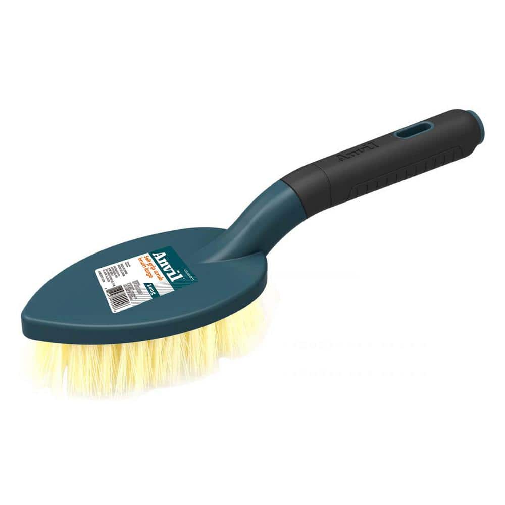 9 Extra Stiff Grout Brush with 51 Polypro Handle