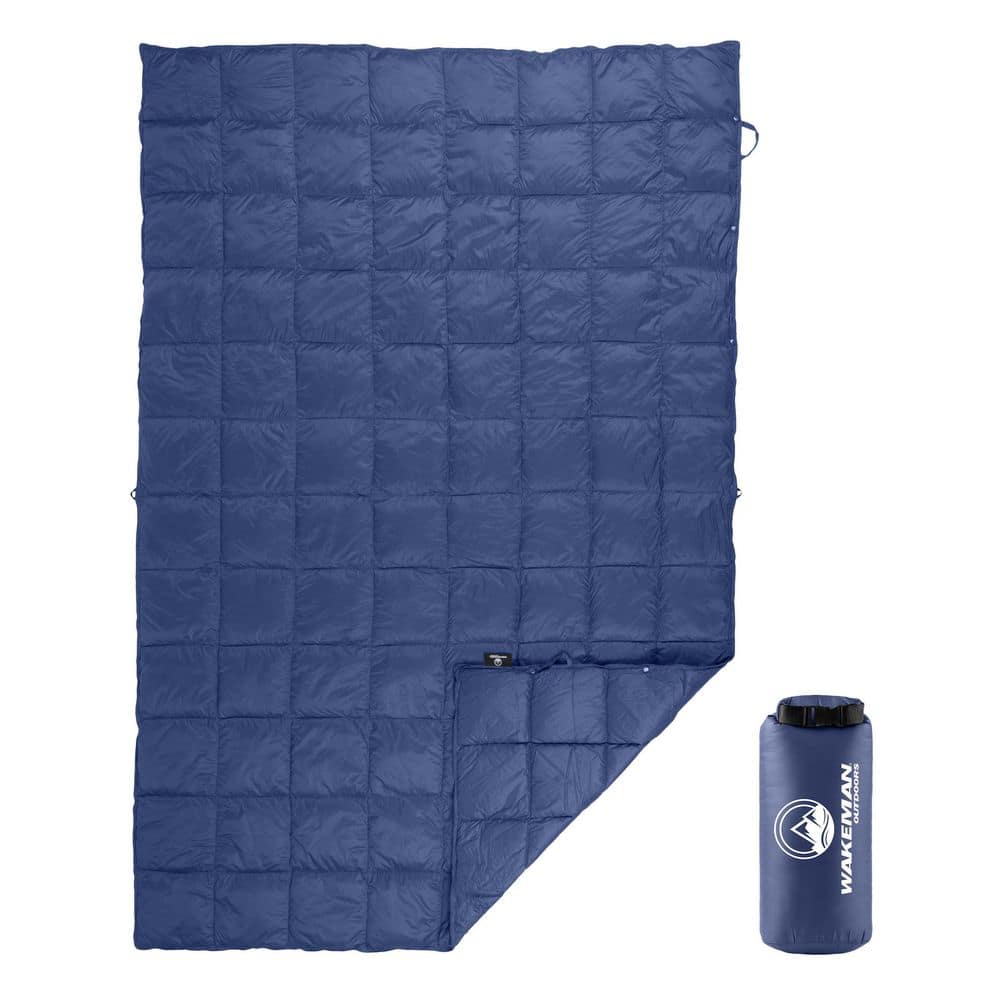 78 x 52 in. Down Camp Blanket, Blue price history on PriceWatchPro