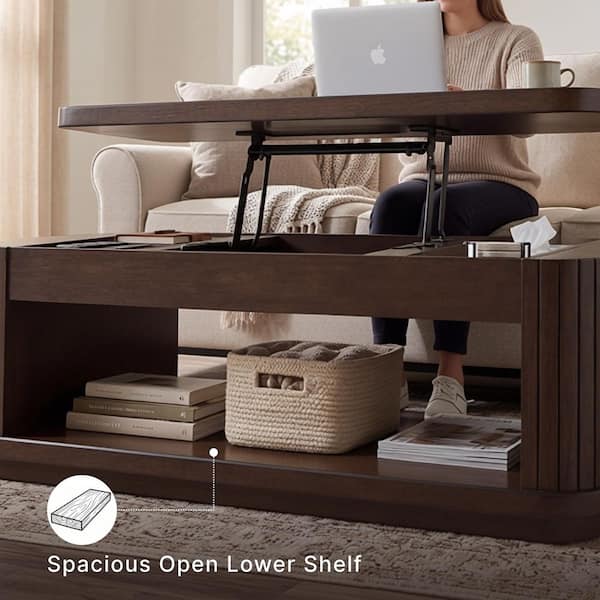 Signature DESIGN BY ASHLEY Korestone 56 in. Dark Brown Rectangle