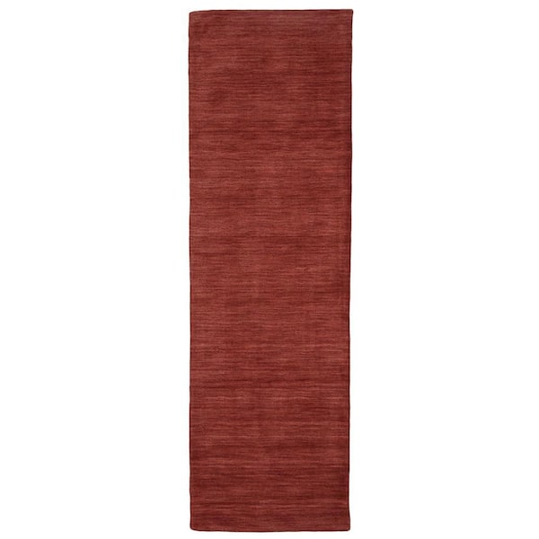 Weave & Wander Celano Rust 3 ft. x 8 ft. Solid Runner Rug