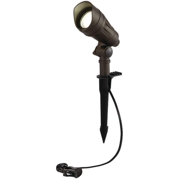 240 Lumen Low Voltage Millennium Black Adjustable Light Color Integrated LED Outdoor Landscape Spot Light