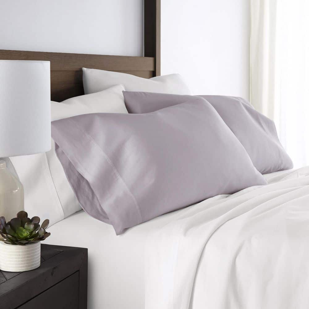 2-Piece Mauve Solid Cotton Standard Pillowcase Set price history on PriceWatchPro