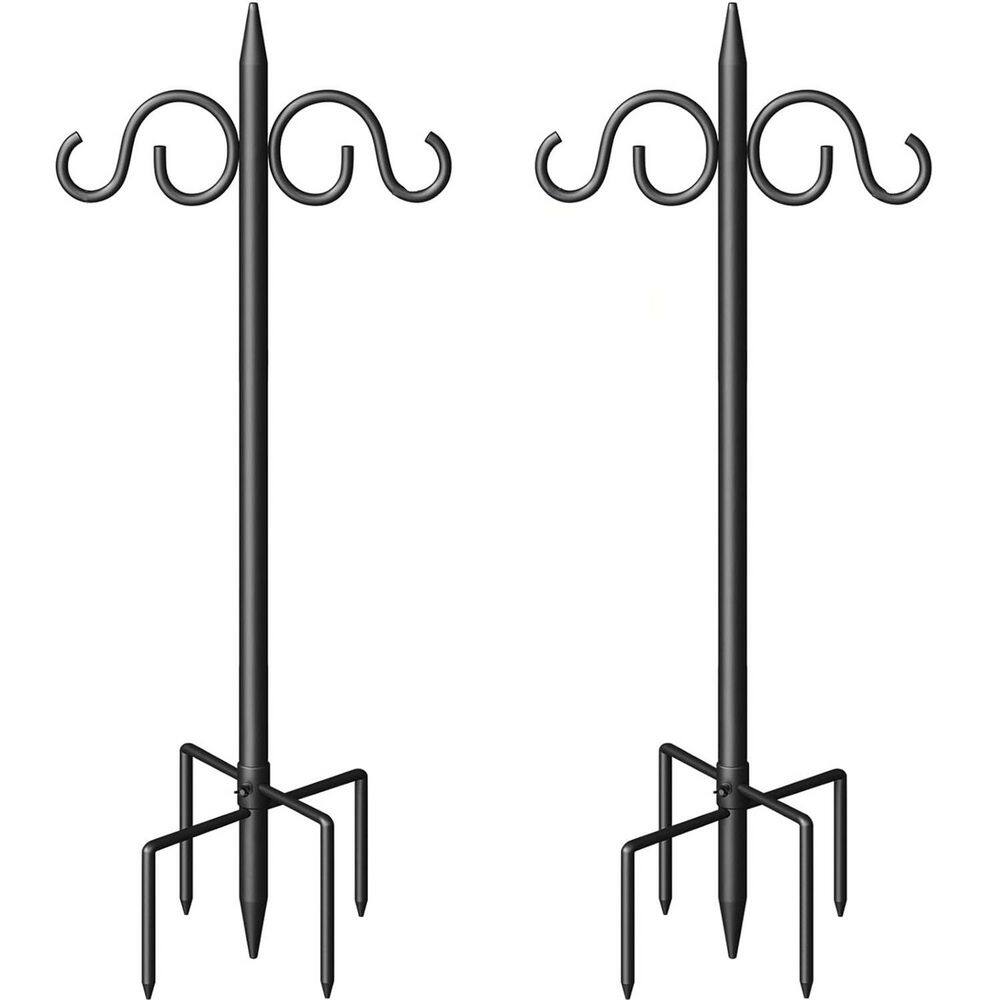 76 in. Heavy Duty Metal Double Shepherds Hooks for Outdoor Adjustable Shepherds Hook price history on PriceWatchPro