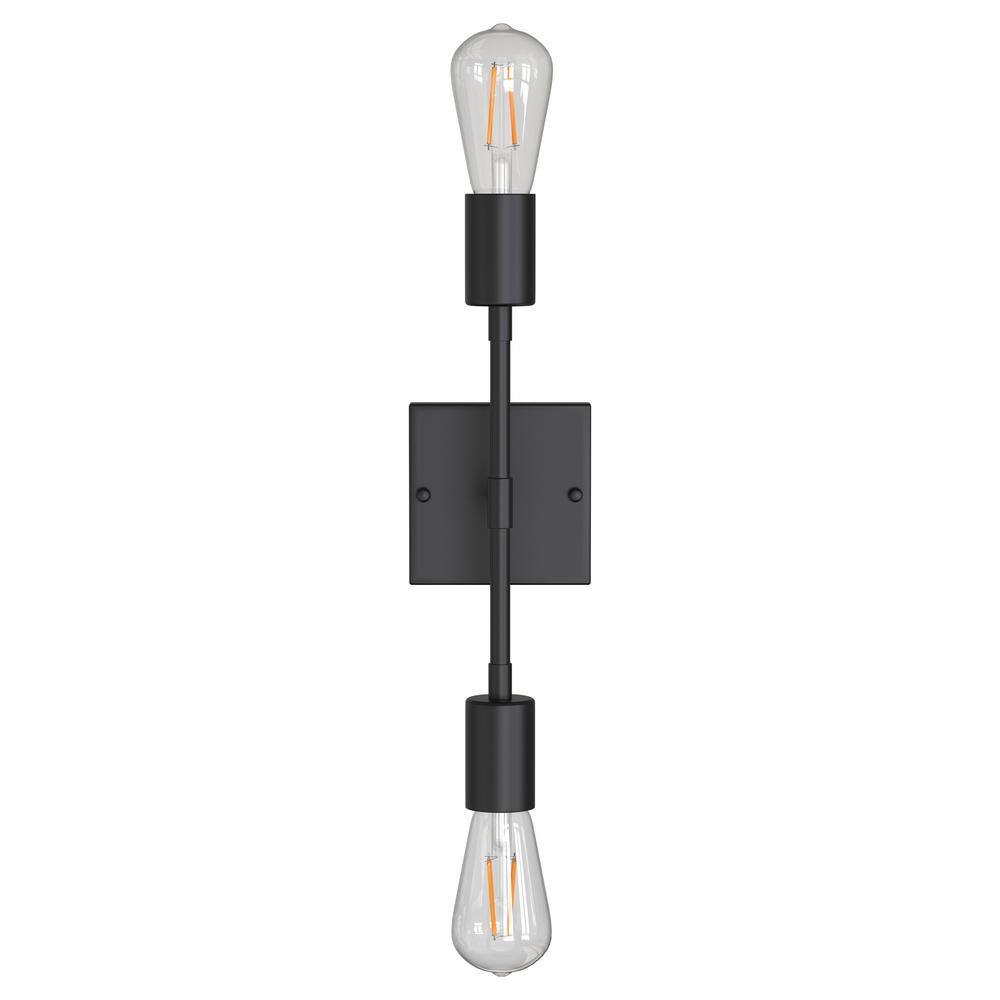 25.2 in. 4-Light Matte Black Modern Bathroom Vanity Light Mirror Wall Light with Black Accents and Seeded Glass Shade price history on PriceWatchPro