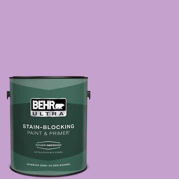 BEHR ULTRA 1 gal. #P100-4 Lovers Knot Extra Durable Semi-Gloss Enamel Interior Paint & Primer