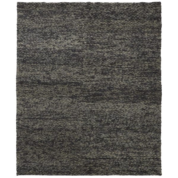 HomeRoots Gray and Black Gradient 2 ft. x 3 ft. Area Rug