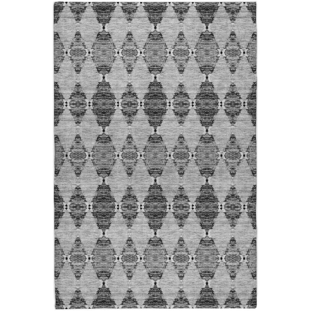 Dream Shag Premium Machine Washable Abstract ADS610 Gray 9 ft. x 12 ft. Area Rug price history on PriceWatchPro