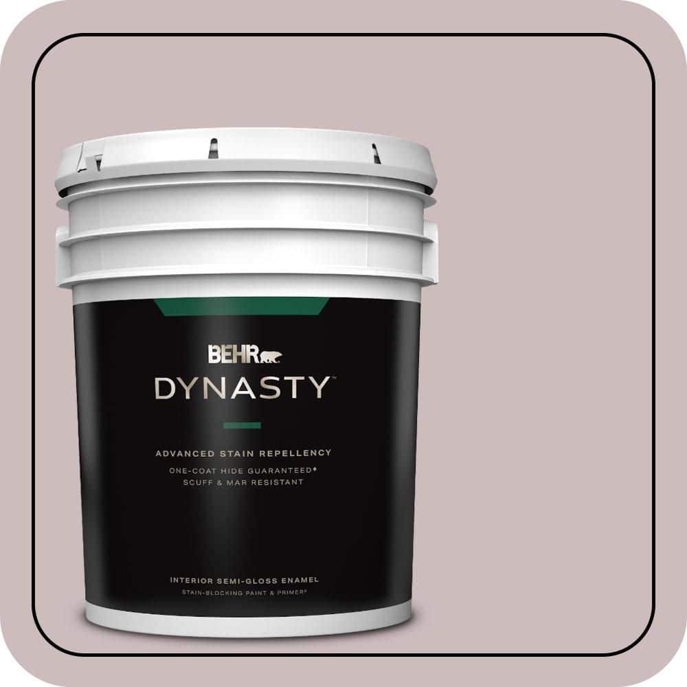 5 gal. #100E-3 Pastel Violet Semi-Gloss Enamel Interior Stain-Blocking Paint & Primer price history on PriceWatchPro