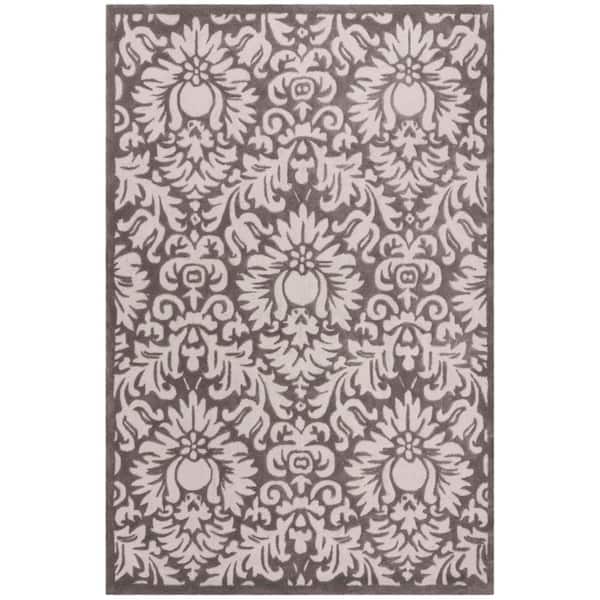 Total Performance 6 ft. x 9 ft. Stone Floral Ornate Area Rug