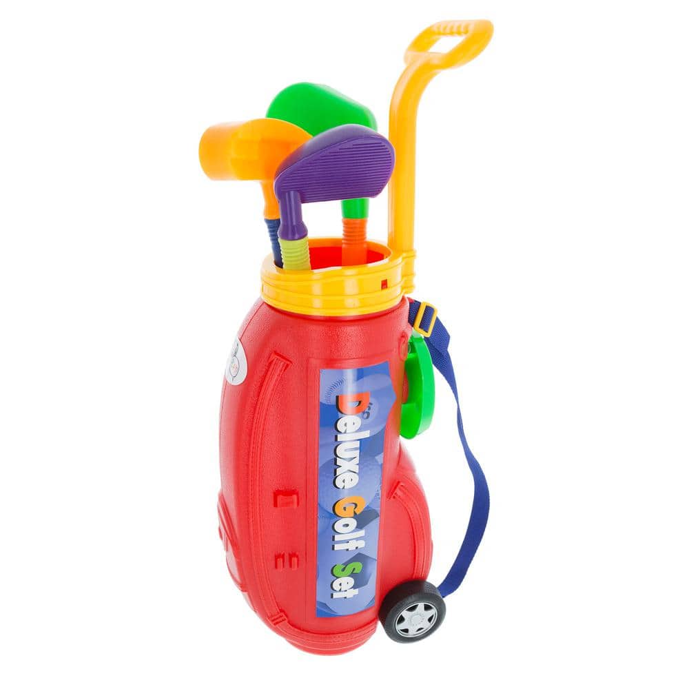 Colorful Toddler Golf Play Set with Carry Bag