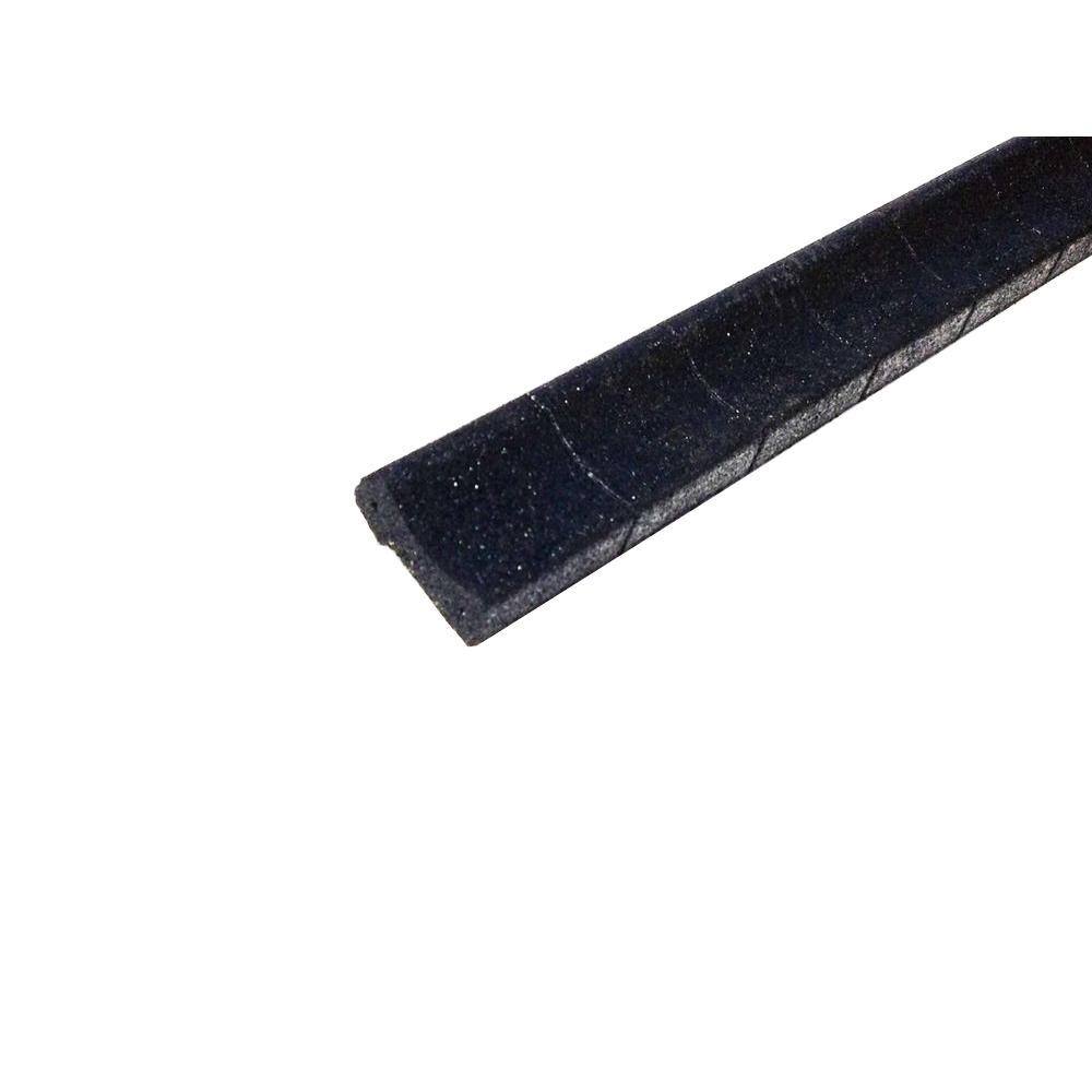 thumbnail interactive-video image 1 of Black Rubber Mulch Roll - 120in Permanent Garden Edging With 15 Steel Stakes 1 of 4