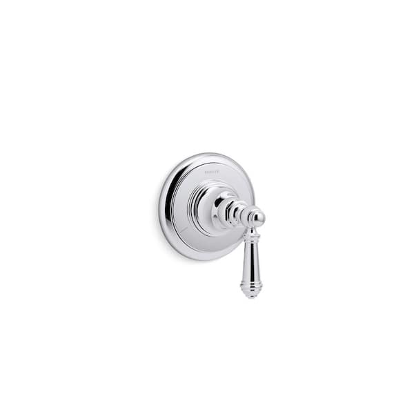 KOHLER Artifacts Mastershower Transfer Valve Trim With Lever Handle in Matte Black