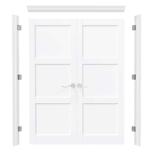 TENONER 64in x 80in 6 Panel, Hollow Core, Universal White Primed