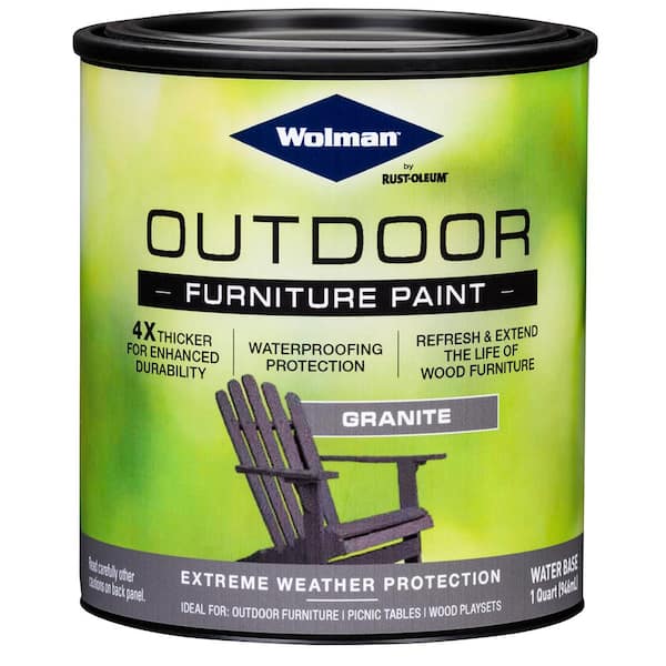 Wolman 1 Qt Granite Outdoor Furniture, Outdoor Wood Furniture Paint Or Stain