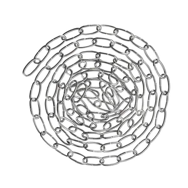 Unbranded Steel 10 ft. Chain for Hanging Max.40 lbs.-Lighting Fixture/Swag Light/Plant in Chrome,11G