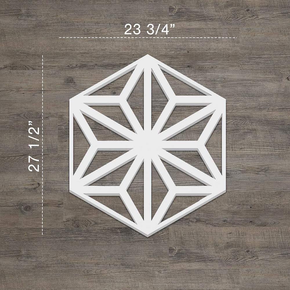 Large Gray PVC Decorative Fretwork Wall Panels