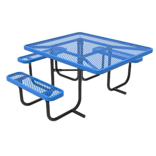 3-Seat, 46 in. Square Table, Diamond, Red