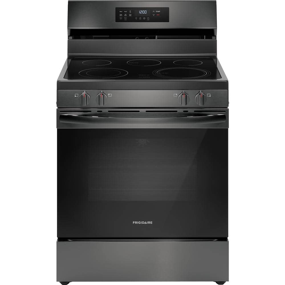 Frigidaire 30" Black Stainless Steel Freestanding Electric Range with Air Fry