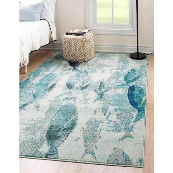 Positano Marooned Light Blue 9' 0 x 12' 0 Area Rug