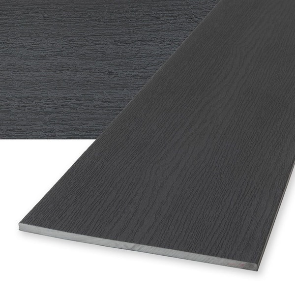 Picture Frame 1/2 in. x 12 in. x 12 ft. Dark Slate Gray Composite Decking Fascia Board