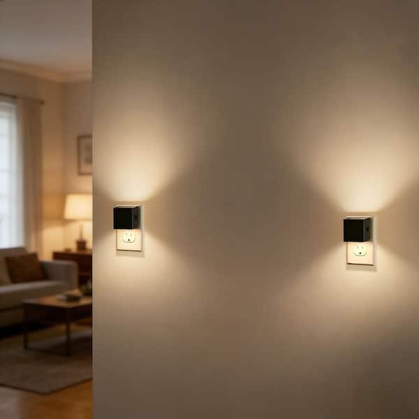 Smart LED Night Light (2 Pack) – Dusk To Dawn Sensor, Dimmable, Plug Into Wall