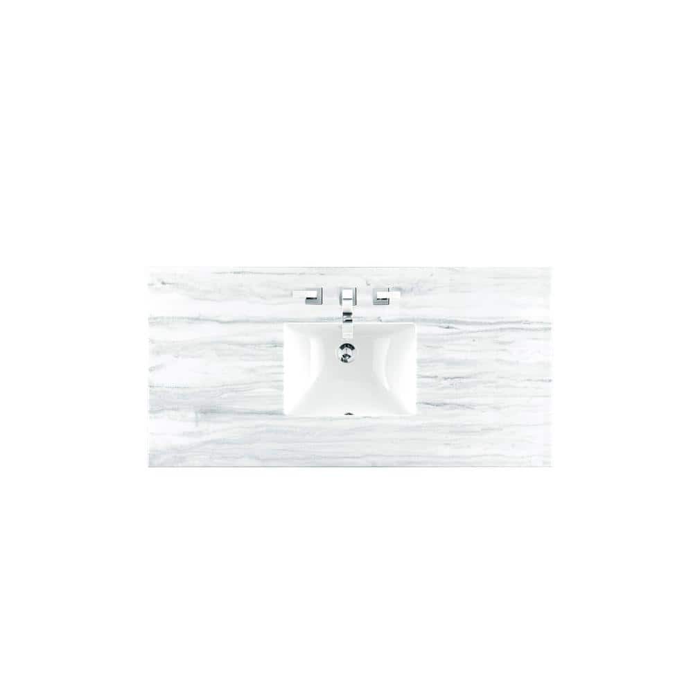 48 in. W x 23.5 in. D Single Basin Vanity Solid Surface Top in Arctic Fall 
