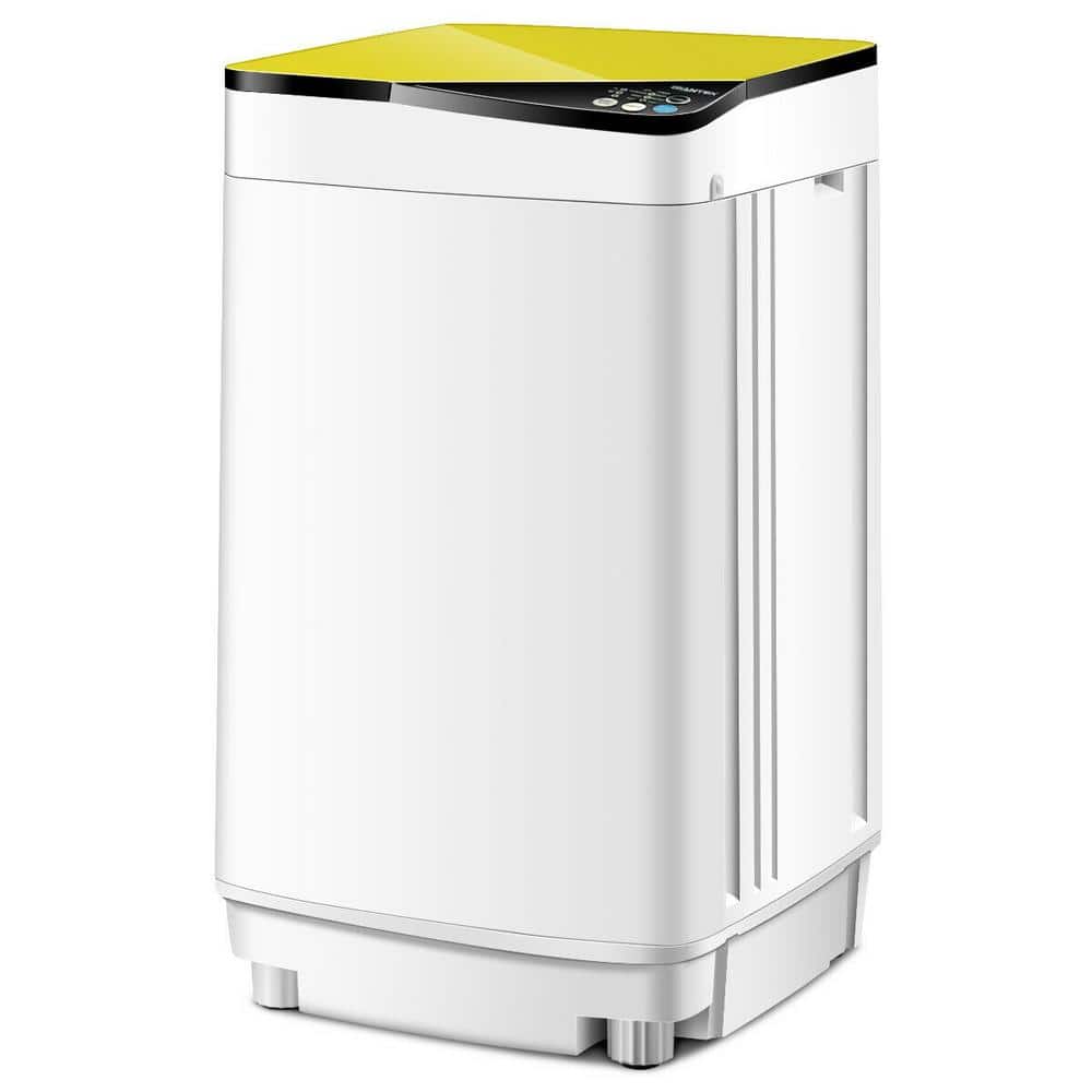 0.8 cu ft. Portable Compact Washing Machine Top Load Washer in Yellow