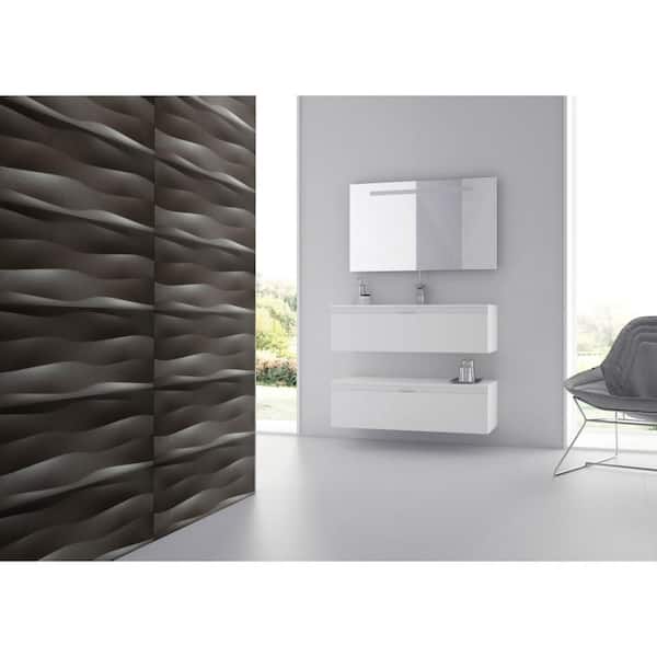 Artwork Metal 11.81 in. x 35.43 in. Glossy Patterned Look Ceramic Wall Tile ( 14.53 sq. ft./Case)