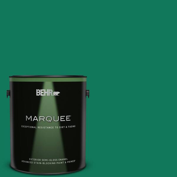 BEHR MARQUEE 1 gal. #MQ4-14 Soapstone Semi-Gloss Enamel Exterior Paint & Primer