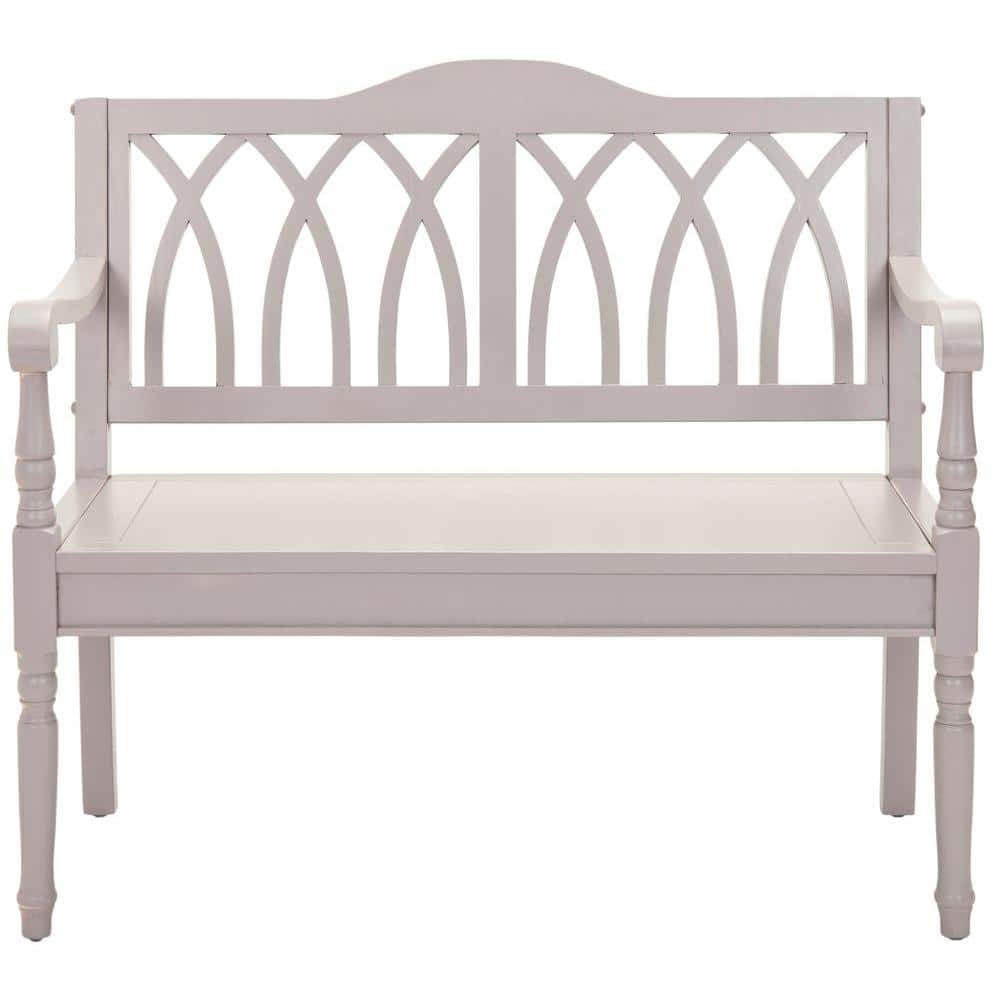 Elegant Gothic-Inspired 40" White Pine Bench