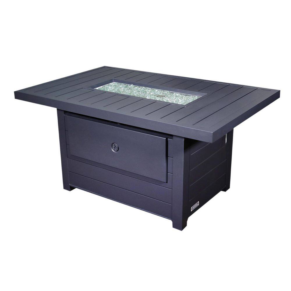 Serenity Grey Rectangle Aluminum Fire Pit Table price history on PriceWatchPro