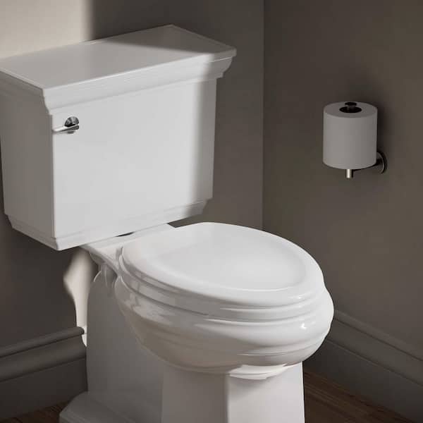 Stonewood Elongated Front Toilet Seat in White