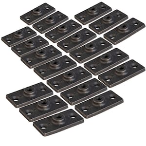 Uncoated Iron Rod Hanger Plate, for 1/2 in. Threaded Rod (20-Pack)