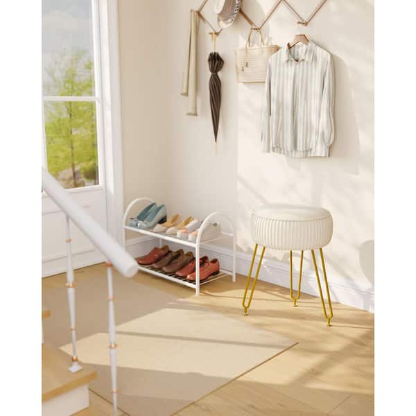 cream dressing table stool Amazon.com: VITIWEDTY Modern Cream Vanity Set, French Makeup Table with 1 Drawer and LED Cloud Mirror, Visible Glass Desk, Bedroom Dressing Table for Home Office (Cream 90cm/35.4in) : Home & Kitchen
