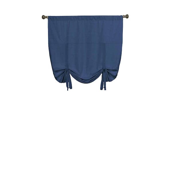 Denim Thermal Rod Pocket Blackout Curtain - 42 in. W x 63 in. L