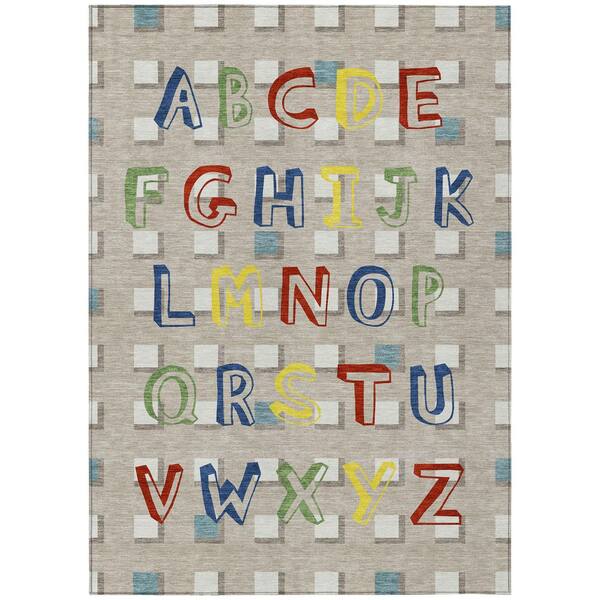 Chantille Machine Washable Indoor/Outdoor Abstract ACN2827 Beige 10 ft. x 14 ft. Area Rug