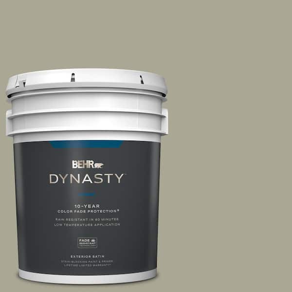 BEHR DYNASTY 5 gal. #N350-4 Jungle Camouflage Satin Enamel Exterior Stain-Blocking Paint & Primer